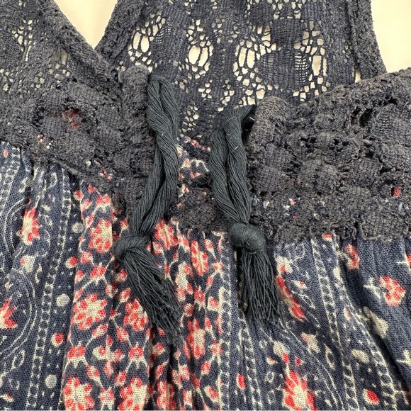 Vintage Y2K Boho Preppy Babydoll Tank Top Small - Picture 4 of 6